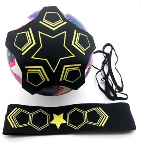 Комплект ластик с колан MAXIMA за тренировка по футбол, черен