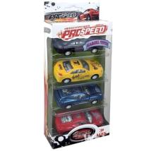 Коли метални PRO SPEED, Инерционни, 4 броя в комплект