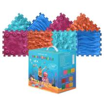 Модулен килим ORTHO PUZZLE, Микс Море