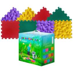 Модулен килим ORTHO PUZZLE Микс Гора 25х25 см, 8 модула