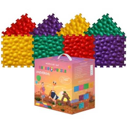 Модулен килим ORTHO PUZZLE Микс Морски камъчета 25х25 см