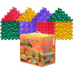 Модулен килим ORTHO PUZZLE Микс Савана 25x25 см