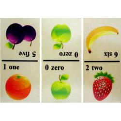 Дървено домино MAXIMA с плодове за деца над 3 години