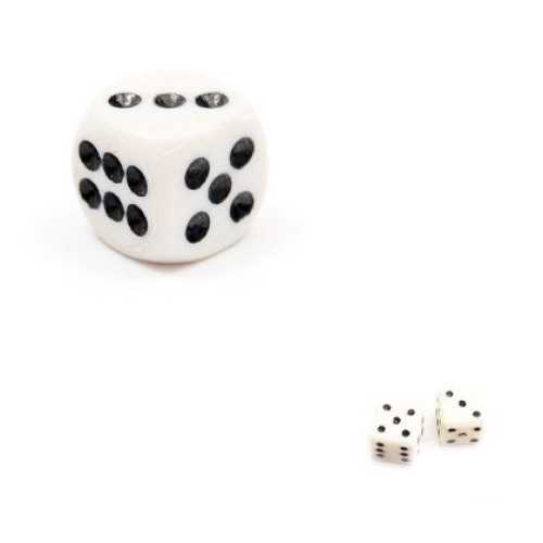 Зарче 7 мм Бяло Пластмаса