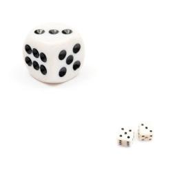 Зарче 15 мм Бяло Пластмаса