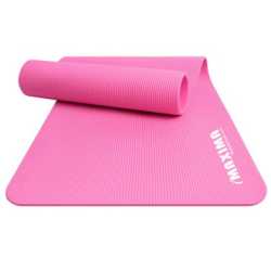 Постелка за гимнастика Maxima, 180x61x1.2 см, NBR, Розова
