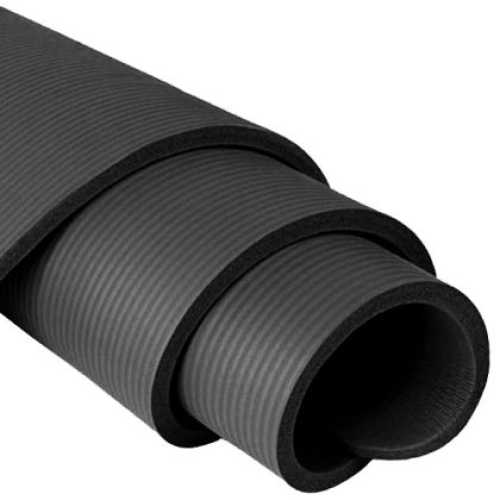 Постелка за гимнастика Maxima, 180x61x1.2 см, NBR, Черна