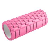 Фоумролер за пилатес и йога Maxima, Розов, С релефна повърхност за масажи, 32.5х13.5х13.5 см