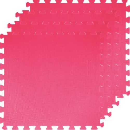 Настилка ЕVA, 61х61х1 см, 4 броя в комплект, 4 розови