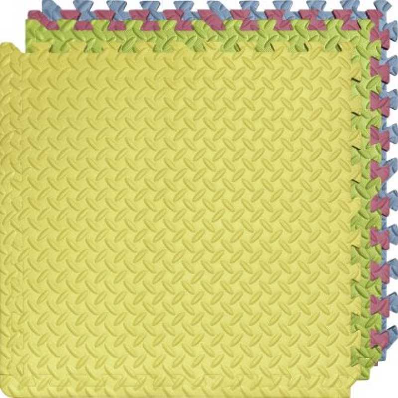 Настилка EVA Комплект 4 броя 60х60х1.3 см Червен Жълт Зелен Син