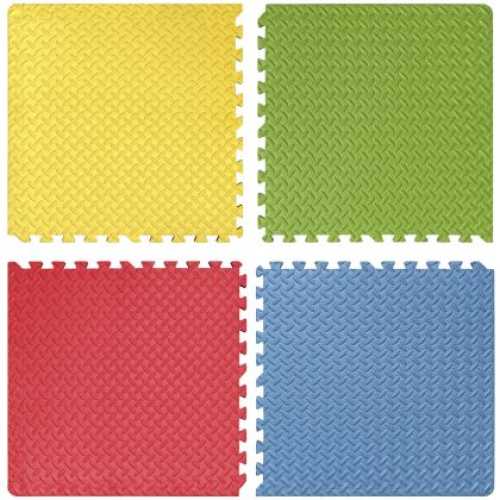 Настилка EVA 62x62x1.7 см Комплект 4 броя (Червен, Жълт, Зелен, Син)