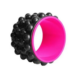 Колело за йога MAXIMA Релефно 28 см Черно с цикламено