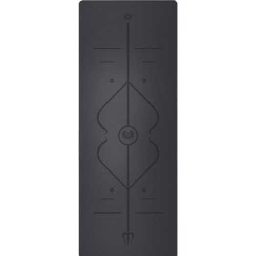 Постелка за йога и спорт с отлично сцепление, 183x68x0.4 см, Сива