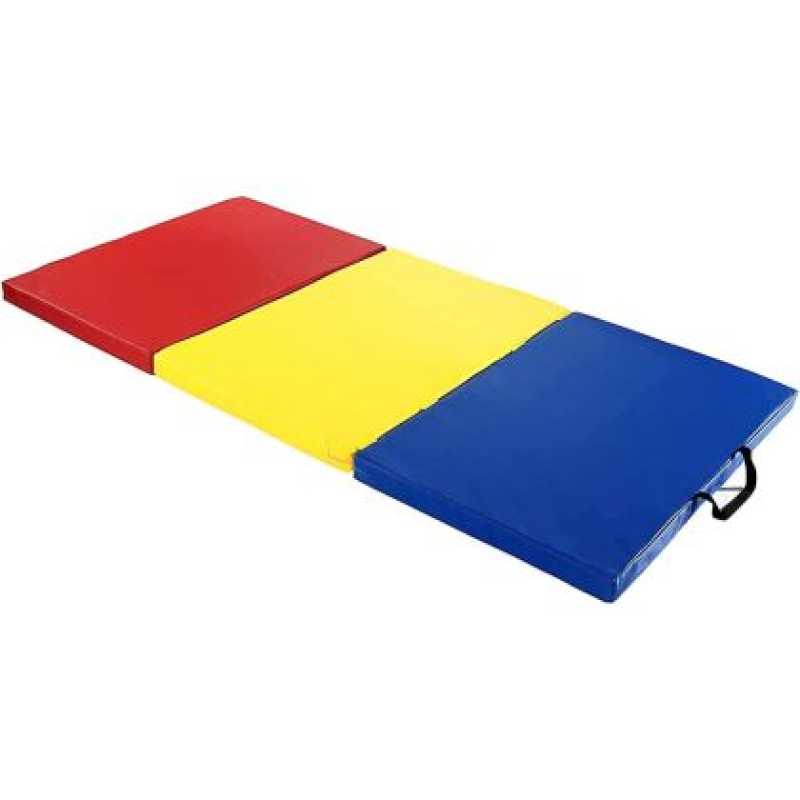 Дюшек за гимнастика Maxima, 180х60х5 см, Калъф от PU кожа, Пълнеж от EPE, Сгъваем