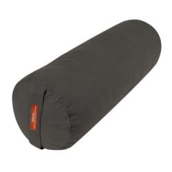 Йога болстер цилиндричен ,възглавница, зафу Maxima, Сив, 71x25x25 см