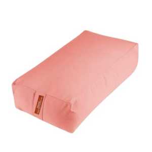 Йога болстер правоъгълен ,възглавница, зафу Maxima, Розов, 61x30x20 см