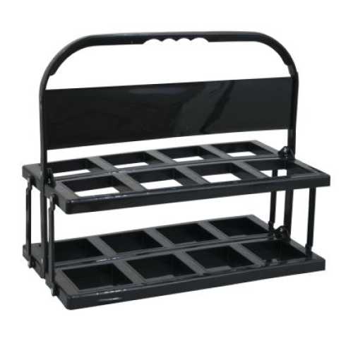 Сгъваема кошница MAXIMA за 8 бутилки Черна PVC