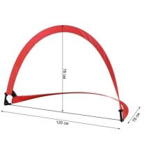 Врата за мини футбол Maxima, POP-UP, 120х78х78 см, Червена