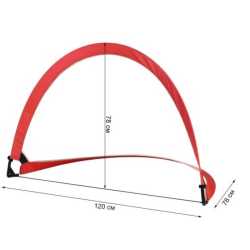 Врата за мини футбол Maxima, POP-UP, 120х78х78 см, Червена