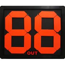 Табло за смени MAXIMA Механично 43.5х37.5 см Червено и електриково жълто