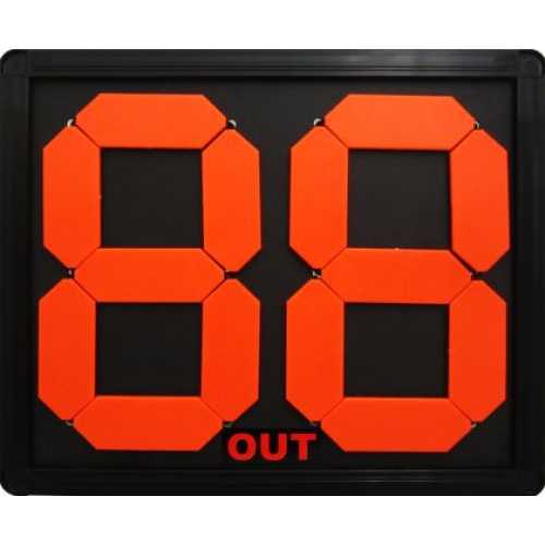 Табло за смени MAXIMA Механично 43.5х37.5 см Червено и електриково жълто