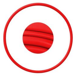 Гимнастически обръч MAXIMA 80 см - Червен