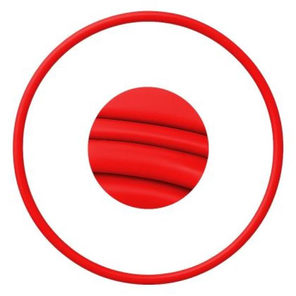 Гимнастически обръч MAXIMA 45 см - Червен (Нечуплив)