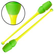 Бухалки за художествена гимнастика MAXIMA Съединяващи се 150г Жълт - Зелен