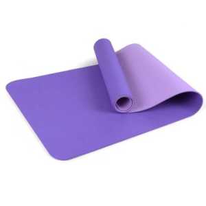 Постелка за йога Maxima, 182х61х0.6 см, Лилав със светлолилав