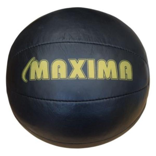 Медицинска топка MAXIMA, Made by Petra, Естествена кожа, Ръчно шита, 3 кг