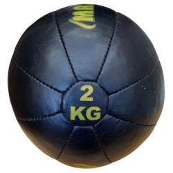 Медицинска топка MAXIMA, Made by Petra, Естествена кожа, Ръчно шита, 2 кг