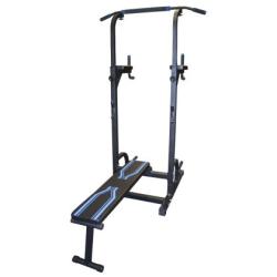 Комбинирана лежанка и стойка с лост 111 см регулируема височина 160-225 см