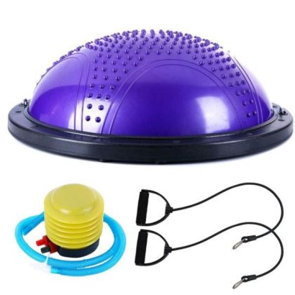 Полутопка за баланс BOSU BALL с бодлички, 58.5 см, Лилава
