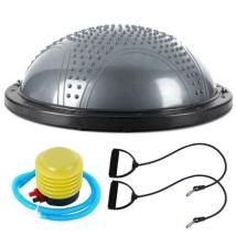 Полутопка за баланс BOSU BALL с бодлички, 58.5 см, Сив