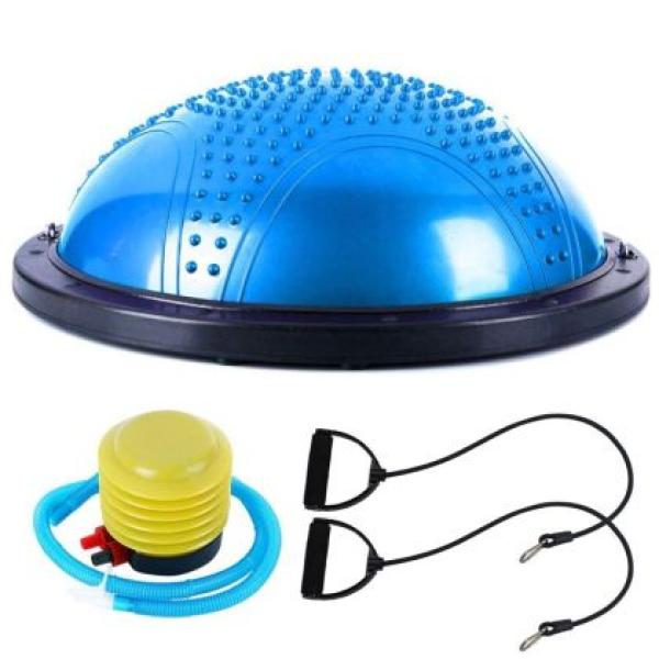 Полутопка за баланс BOSU BALL с бодлички, 58.5 см, Син