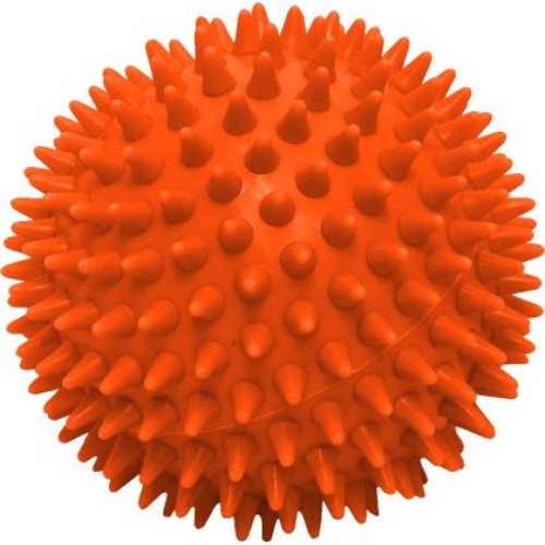 Топка масажна 70 мм, Плътна с бодлички, оранжева