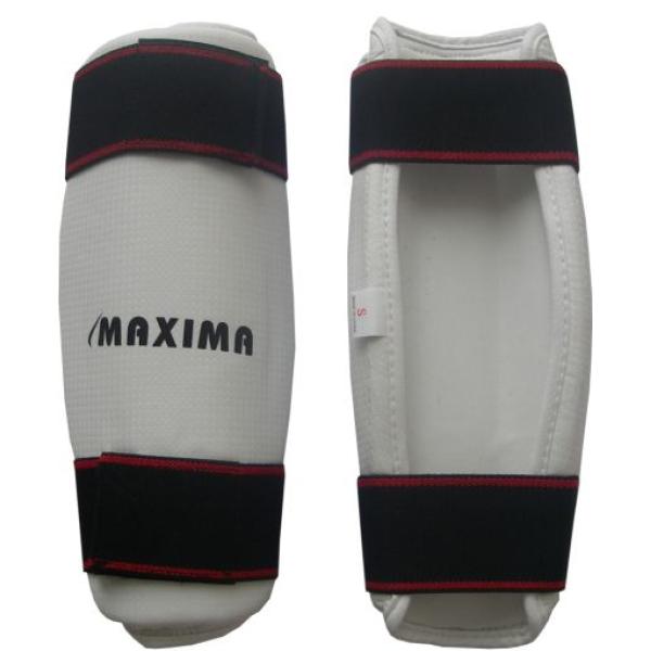 Протектори (кори) за пищяли за бойни спортове MAXIMA - Бели