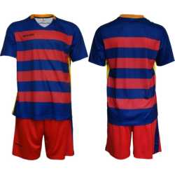 Екип за футбол, волейбол, хандбал, тениска с шорти, червен със синьо рае Maxima