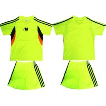 Детски, Екип за футбол, волейбол, хандбал тениска с шорти,ел. зелено, черно и оранжево