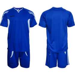 Екип за футбол, волейбол, хандбал тениска с шорти,син с бяло Maxima