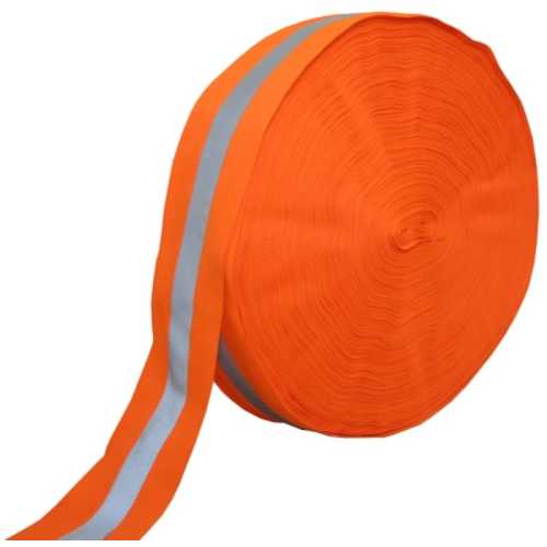 Светлоотразителна текстилна лента с , размери 5см*100 м