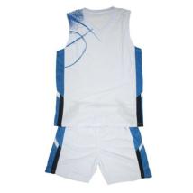 Баскетболен екип - Бял със синьо