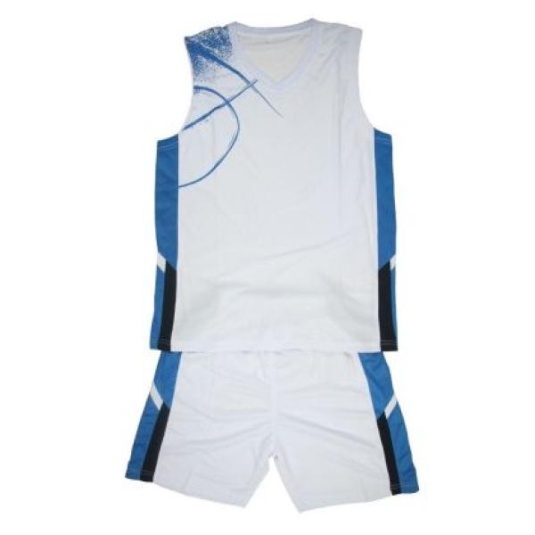 Баскетболен екип - Бял със синьо