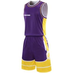 Баскетболен екип MAXIMA - Лилав/Жълт/Бял