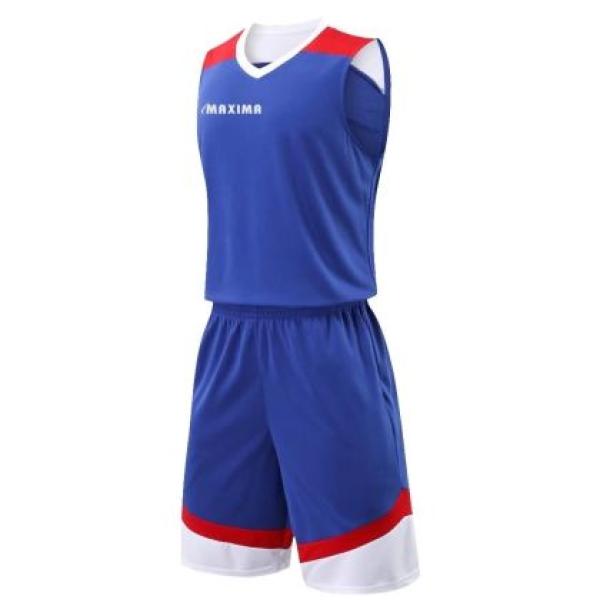 Баскетболен екип MAXIMA - Син/Бял/Червен (Air-Mesh)