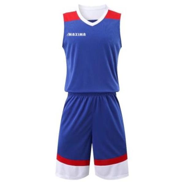 Баскетболен екип MAXIMA - Син/Бял/Червен (Air-Mesh)