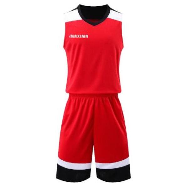 Баскетболен екип MAXIMA - Червен/Черен/Бял