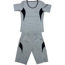 Дамски спортен комплект за фитнес Сив/ Черен