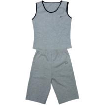 Дамски спортен комплект за фитнес Сив/ Черен