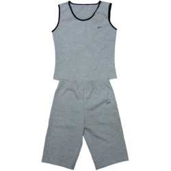 Дамски спортен комплект за фитнес Сив/ Черен